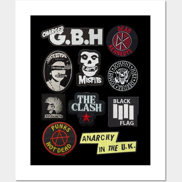 Punk Patch assembly design Wall Art by CS77